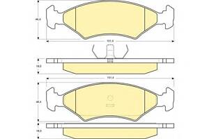 Тормозные колодки для моделей: DONGNAN (SOUEAST) (LIONCEL), FORD (SIERRA,SIERRA,SIERRA,SIERRA,SIERRA,ESCORT,ESCORT,ESC