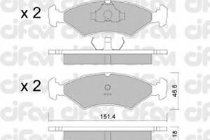 Колодки гальмівні для моделей: FERRARI (208-308, MONDIAL,328,MONDIAL,328), FORD (SIERRA,SIERRA,SIERRA,SIERRA,SIERRA,ESC