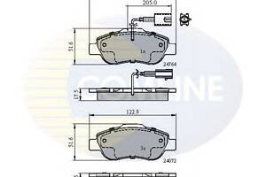 Тормозные колодки для моделей: FIAT (500, 500), FORD (KA)