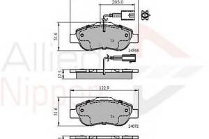 Тормозные колодки для моделей: FIAT (500, 500), FORD (KA)