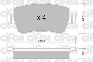 Тормозные колодки для моделей: FIAT (CROMA)