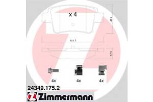 Колодки гальмівні для моделей: FIAT (PUNTO, PUNTO), OPEL (CORSA), VAUXHALL (CORSA)