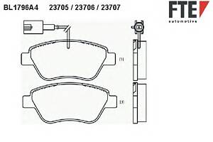 Тормозные колодки для моделей: FIAT (STILO, IDEA,BRAVO,LINEA), LANCIA (MUSA)