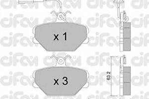 Тормозные колодки  для моделей: FIAT (TEMPRA, TIPO), LANCIA (DEDRA)