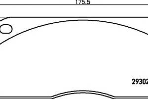 Колодки гальмівні для моделей:FORD (Cargo), VOLVO (FL,FL)