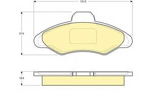 Тормозные колодки для моделей: FORD (ESCORT, ESCORT,ESCORT,ESCORT,ESCORT,ESCORT,ORION,ESCORT,ESCORT,ESCORT,ESCORT,ESCOR