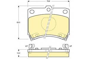 Тормозные колодки для моделей: FORD (FIESTA), FORD ASIA / OZEANIA (FESTIVA,LASER), FORD AUSTRALIA (FESTIVA), FORD USA