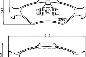 Колодки гальмівні для моделей:FORD (FIESTA,FIESTA,KA,FIESTA,COURIER,KA), FORD AUSTRALIA (KA), MAZDA (121)