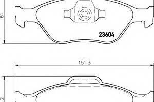 Колодки гальмівні для моделей: FORD (FIESTA, FIESTA, KA, PUMA, FIESTA, FIESTA, FUSION, STREET, FIESTA), FORD AUSTRALIA (FIESTA