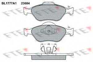 Тормозные колодки для моделей: FORD (FIESTA, FIESTA,KA,PUMA,FIESTA,FIESTA,FUSION,STREET,FIESTA), MAZDA (121,2)