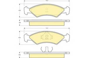 Тормозные колодки для моделей: FORD (FIESTA, FIESTA)