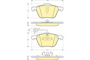 Колодки гальмові для моделей:FORD (GALAXY), SEAT (ALHAMBRA), VOLKSWAGEN (TRANSPORTER,SHARAN,TRANSPORTER,TRANSPORTER...