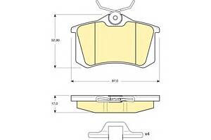 Тормозные колодки для моделей: FORD (GALAXY), VOLKSWAGEN (PASSAT,GOLF,GOLF,SHARAN,POLO,POLO,GOLF,GOLF,BORA,BORA,GOLF,P