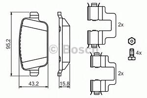 Колодки гальмові для моделей: FORD (GALAXY, S-MAX, MONDEO, MONDEO, MONDEO, KUGA), FORD AUSTRALIA (MONDEO, MONDEO, MONDEO), L