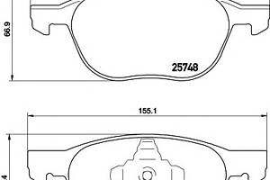 Тормозные колодки для моделей: FORD (KUGA, TRANSIT,TOURNEO,TRANSIT), FORD AUSTRALIA (KUGA)