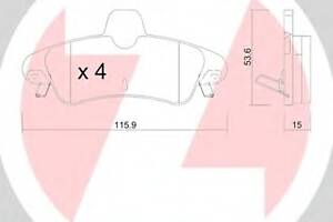 Тормозные колодки для моделей: FORD (MONDEO, MONDEO,MONDEO,MONDEO,MONDEO,MONDEO,COUGAR)