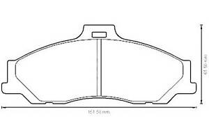 Тормозные колодки для моделей: FORD (RANGER, RANGER), FORD ASIA / OZEANIA (COURIER,ENDEAVOUR), FORD AUSTRALIA (RANGER,R