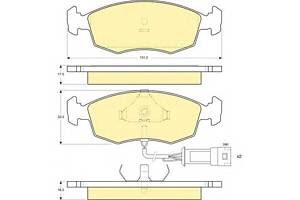 Тормозные колодки для моделей: FORD (SCORPIO, SCORPIO,SIERRA,SIERRA,SIERRA,SCORPIO), TVR (350,350)