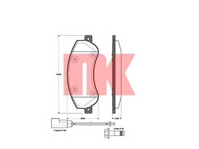 Гальмівні колодки для моделей: FORD (TRANSIT, TRANSIT, TRANSIT, TRANSIT)