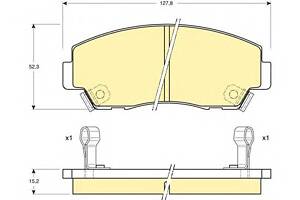 Тормозные колодки для моделей: FORD ASIA / OZEANIA (COURIER), FORD AUSTRALIA (COURIER,COURIER,RAIDER), MAZDA (B-SERIE,