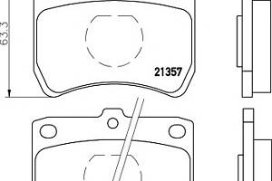 Тормозные колодки для моделей: FORD ASIA / OZEANIA (FESTIVA), FORD AUSTRALIA (FESTIVA), KIA (PRIDE,PRIDE,PRIDE), MAZDA