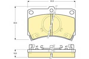 Тормозные колодки для моделей: FORD ASIA / OZEANIA (LASER), FORD AUSTRALIA (CAPRI,LASER,LASER,LASER,LASER,METEOR,COURI