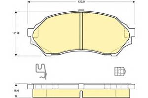 Колодки гальмівні для моделей: FORD ASIA/OZEANIA (LASER, LASER), FORD AUSTRALIA (LASER, LASER, LASER, LASER), MAZDA (FAM)