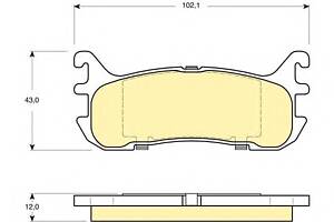 Тормозные колодки для моделей: FORD ASIA / OZEANIA (LASER, LASER,LIATA,LIATA), MAZDA (FAMILIA,FAMILIA,FAMILIA)