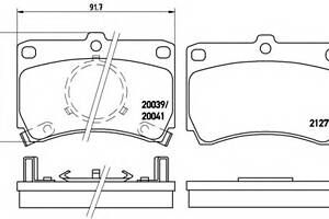 Тормозные колодки для моделей: FORD AUSTRALIA (CAPRI, LASER), MAZDA (323,323,323)