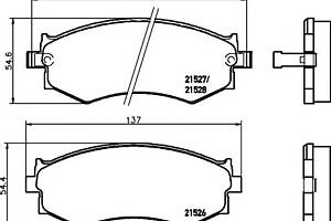 Тормозные колодки для моделей: FORD AUSTRALIA (CORSAIR, CORSAIR), INFINITI (G20), NISSAN (200-SX,PRAIRIE,PRIMERA,SENTRA