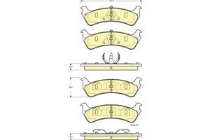 Колодки гальмівні для моделей:FORD AUSTRALIA (EXPLORER), FORD USA (EXPLORER)