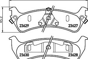 Тормозные колодки для моделей: FORD AUSTRALIA (EXPLORER), FORD USA (EXPLORER)