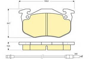 Тормозные колодки для моделей: FORD AUSTRALIA (KA), RENAULT (RAPID,CLIO,TWINGO,5,SUPER,CLIO,SUPER,TWINGO)