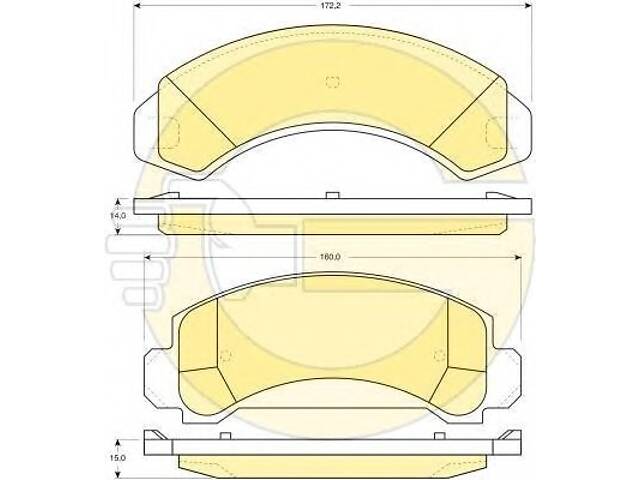 Колодки гальмівні для моделей:FORD USA (AEROSTAR)