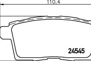 Колодки гальмівні для моделей: FORD USA (EDGE), LINCOLN (MKX), MAZDA (CX-7, CX-9, MPV)