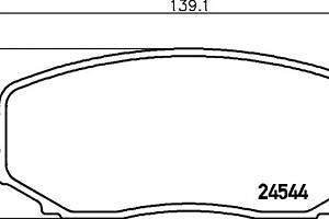 Колодки гальмівні для моделей: FORD USA (EDGE), LINCOLN (MKX), MAZDA (CX-7, CX-9, MPV)