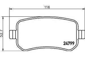 Колодки гальмівні для моделей: FORD USA (FREESTAR), MERCURY (MONTEREY)