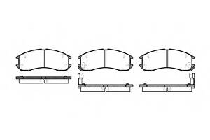 Тормозные колодки для моделей: FORD USA (PROBE), MAZDA (626,626,626,626,626)
