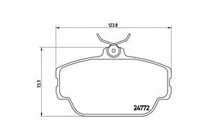 Колодки гальмівні для моделей: FORD USA (TAURUS), LINCOLN (CONTINENTAL)