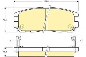 Колодки гальмівні для моделей: GREAT WALL (HOVER, HOVER, SAFE, HOVER, HOVER), HOLDEN (FRONTERA, JACKAROO, RODEO, RODEO, RODEO)