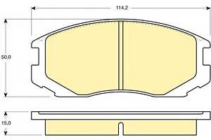 Тормозные колодки для моделей: HINDUSTAN (LANCER), MITSUBISHI (COLT,COLT,LANCER,LANCER,GALANT,LANCER,COLT,LANCER,LANCE