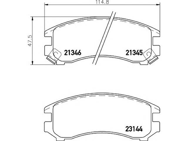 Колодки гальмівні для моделей: HOLDEN (ASTRA, ASTRA), NISSAN (SUNNY,SUNNY,SUNNY,SUNNY,180-SX,PULSAR,CHERRY,EXA), SUZUKI