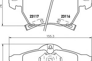 Колодки гальмівні для моделей: HOLDEN (ASTRA, ASTRA), OPEL (ASTRA, ASTRA, ZAFIRA, ASTRA, ASTRA), SAAB (9-5,9-3,9-3,9-5), VA