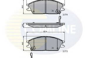 Тормозные колодки для моделей: HONDA (ACCORD, ACCORD), HYUNDAI (PONY,S-COUPE,STELLAR,GETZ)