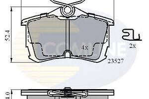 Тормозные колодки для моделей: HONDA (ACCORD, ACCORD,ACCORD,ACCORD,ACCORD,ACCORD)