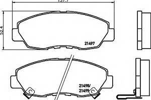 Тормозные колодки для моделей: HONDA (ACCORD, ACCORD,ACCORD,CIVIC), HONDA (GAC) (ACCORD)