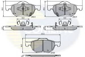 Тормозные колодки для моделей: HONDA (ACCORD, ACCORD,ACCORD)