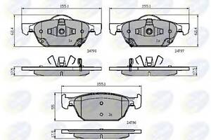 Тормозные колодки для моделей: HONDA (ACCORD, ACCORD,CIVIC,CIVIC), SUBARU (IMPREZA)