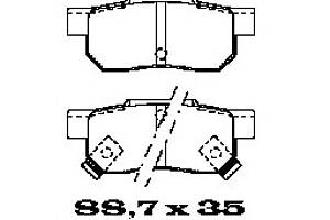 Тормозные колодки для моделей: HONDA (ACCORD, CIVIC,CIVIC,CRX,PRELUDE,CONCERTO,CIVIC,ACCORD,CIVIC,CONCERTO), MG (MG,MG,