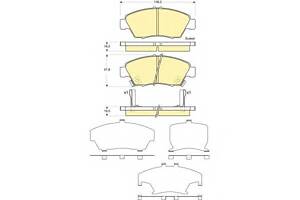 Колодки гальмівні для моделей: HONDA (CIVIC, CIVIC, CIVIC, CRX, CIVIC, CIVIC, CIVIC, CIVIC, CIVIC, CIVIC, INTEGRA, CIVIC, CIVIC, AI